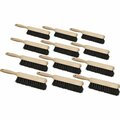 Genuine Joe Wooden Counter Brush - 13in Overall Length - Poly Bristles - Black, 12PK GJO18413CT